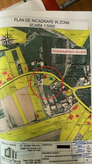 Teren intravilan 500 mp de vânzare – Bradu, Argeș