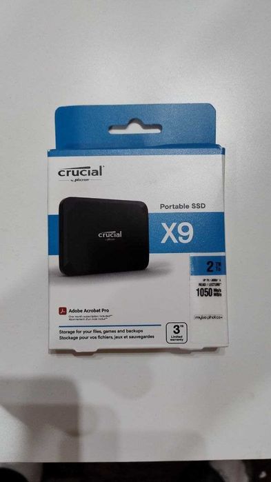 Crucial X9 2TB External SSD Hard Drive, USB-C 3.2
