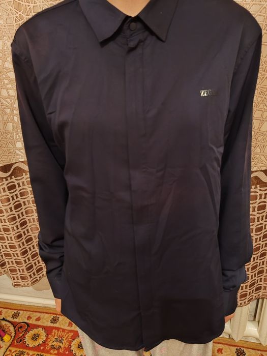 Рубашка темна синяя 3000