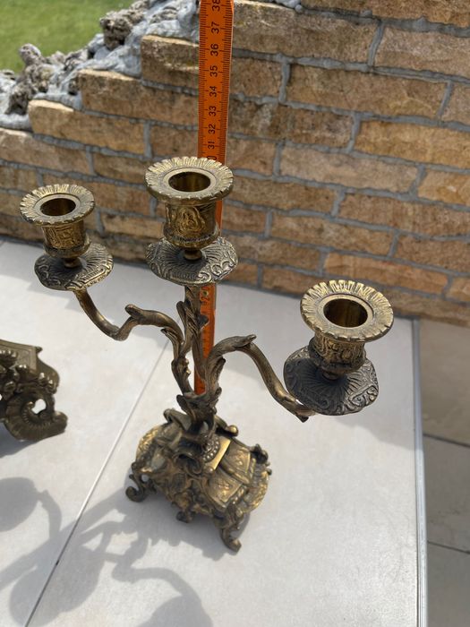 Античен Часовник масивен бронз