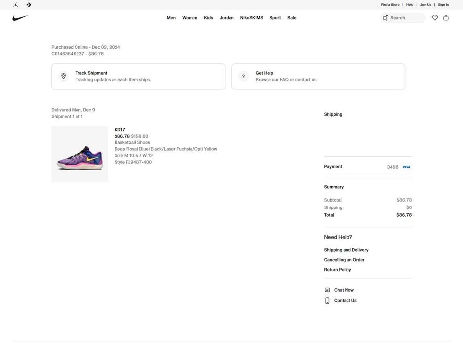 Nike KD17  -  ОРИГИНАЛ Баскетбольные кроссовки