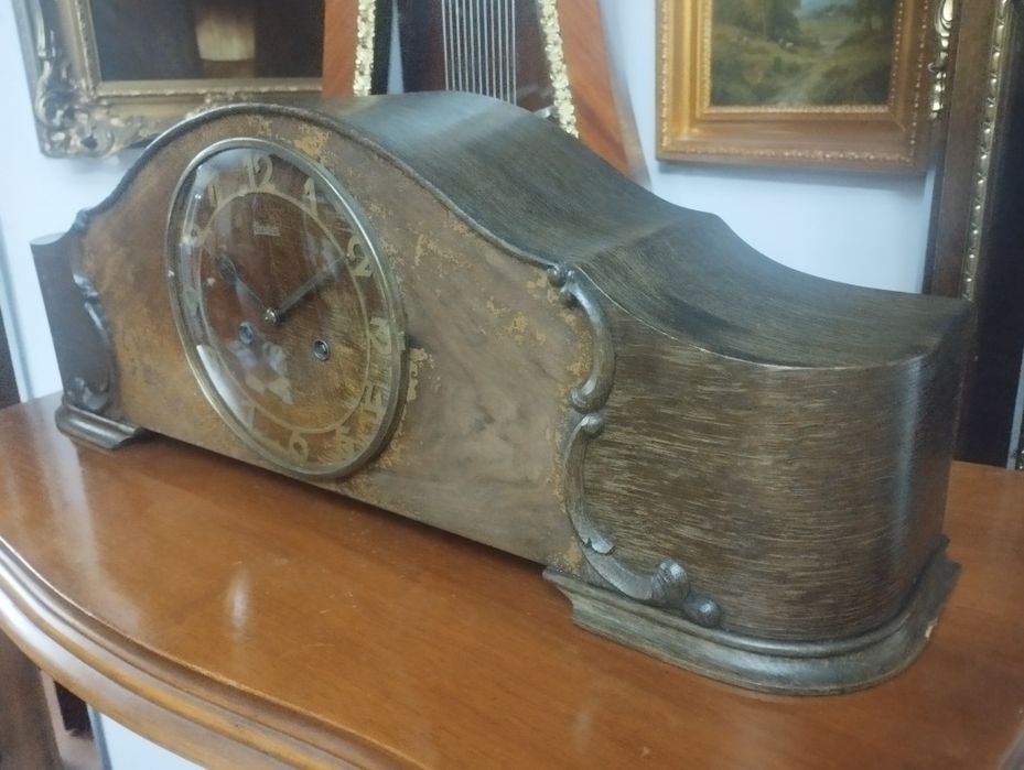 Ceas pendula de semineu Junghans 1937 cu pendul