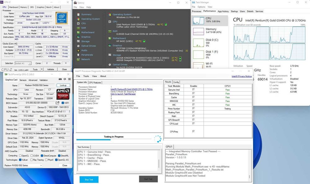 Calculator HP 290 G2 MT Business ssd RX550