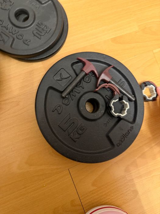 set de greutăți cu bancă pliabilă