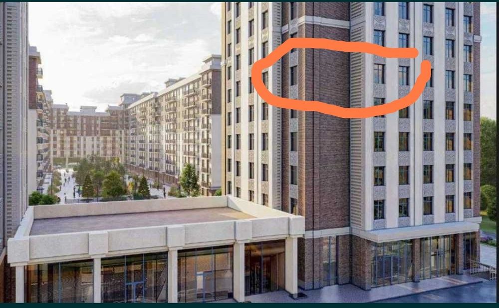 Продается своя 3х комн в рассрочку ! ЖК  Паркент Плаза с кадастром