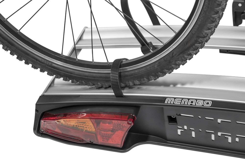 Suport bicicleta pe carlig Menabo Alcor 2, 2 biciclete, aluminiu,