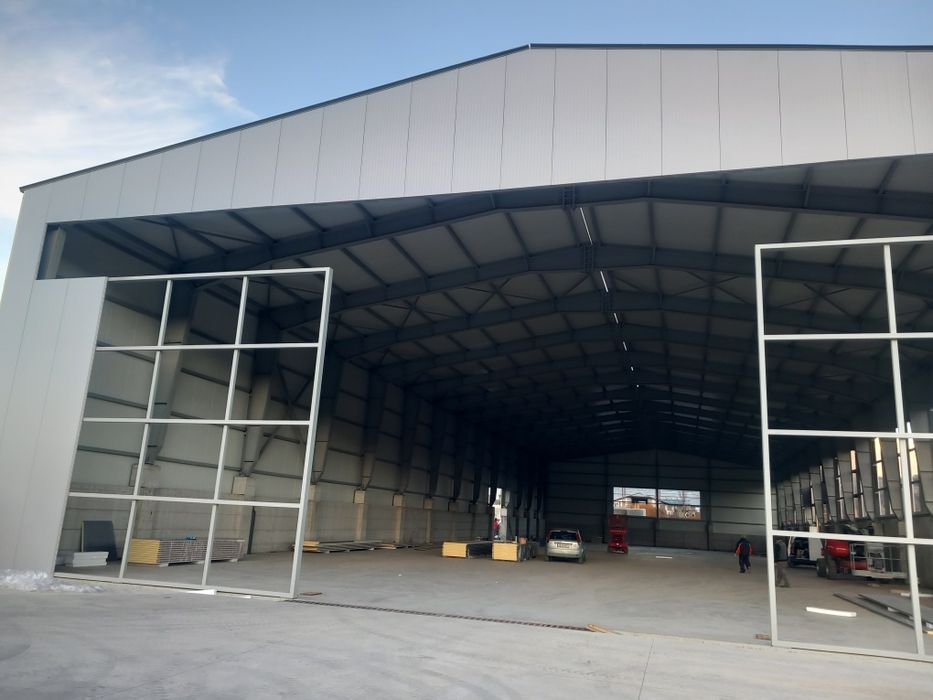 Метални конструкции - халета,навеси,зърнобази и др.