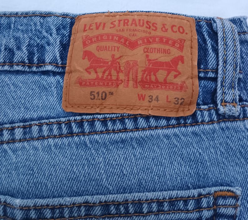 Blugi Levi's 510 Skinny W34 L32 originali – fit modern, stare foarte bună