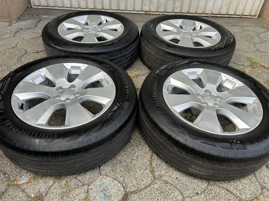 Jante aliaj 5x100mm, anvelope vara 225/60 R17, Subaru Forester, Outback