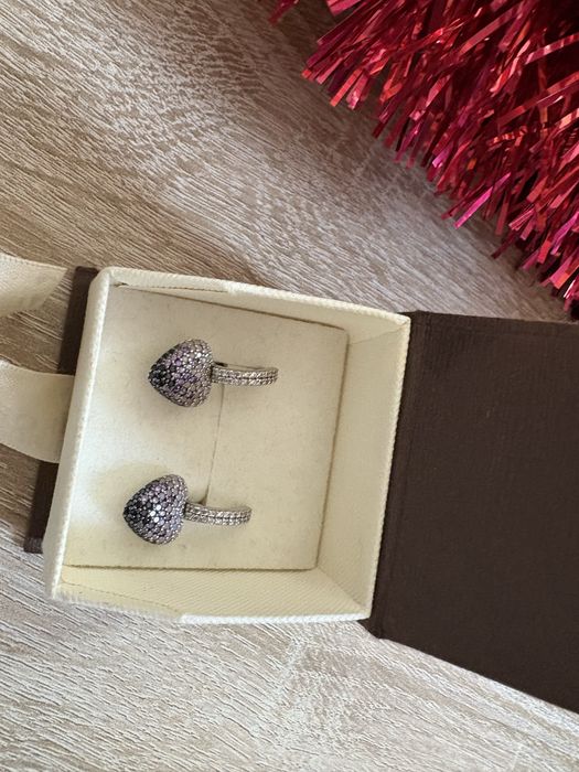 Красиви сребърни обеци