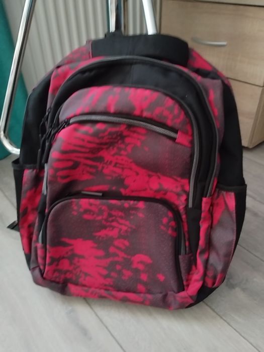 Rucsac pt fete rosu cu negru