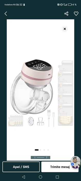 Vând doua pompe de san una electrica și una manuala. Sunt noi amândouă