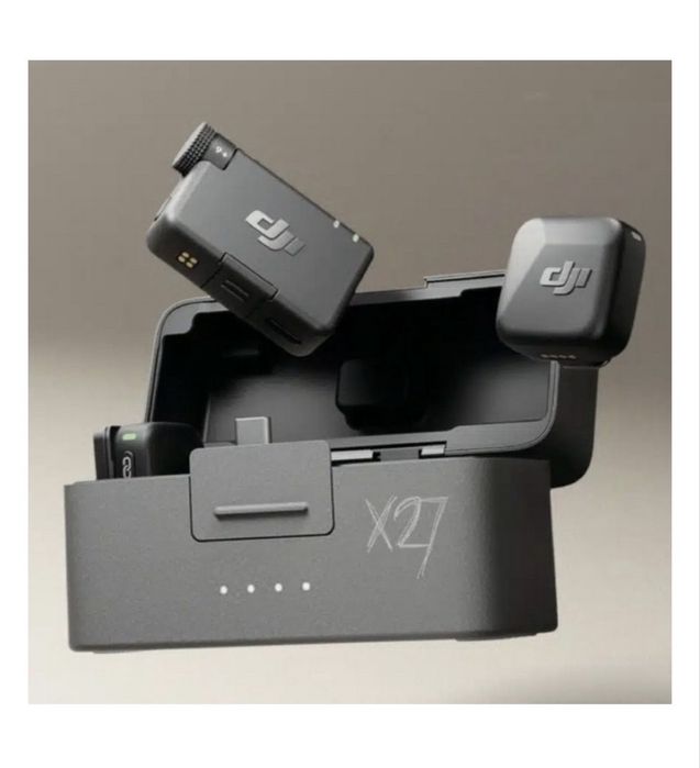 Микрофон DJI Mic Mini(2TX + 1RX + Charging Case) черный