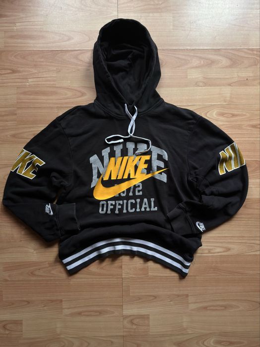 Hanorac hoodie sweatshirt bluza Nike Varsity 1972 retro black cotton