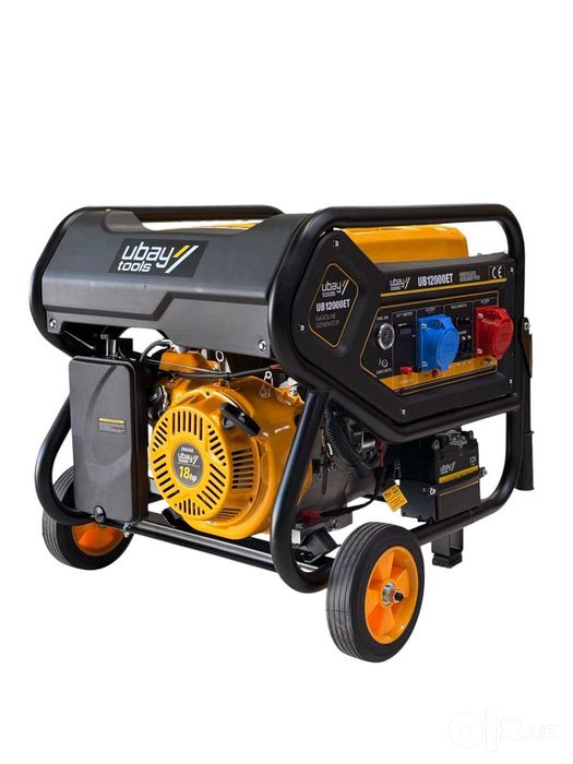 Бензиновый генератор трёхфазный Ubay UB-12000ET, 8,5 кВт, 380/220 В