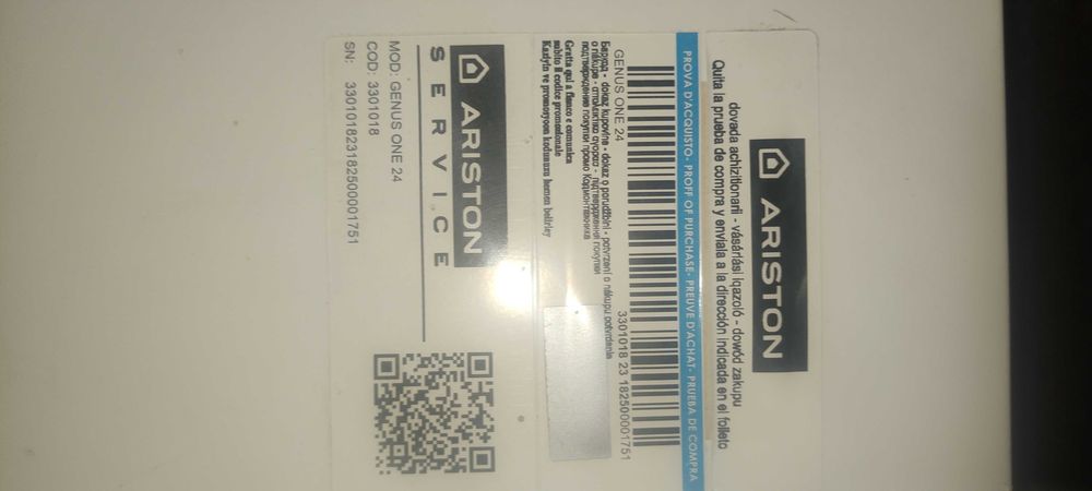 Газов котел Аристон Genus One 24 за части