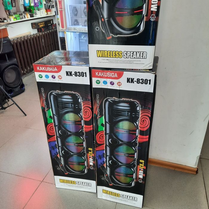 Караоке колонка микрофон