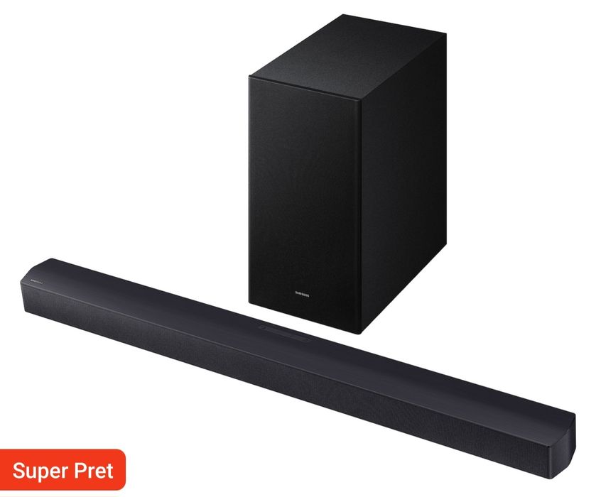 Vand Soundbar Samsung HW-B450F, 2.1, 300W, Bluetooth, Subwoofer wireless