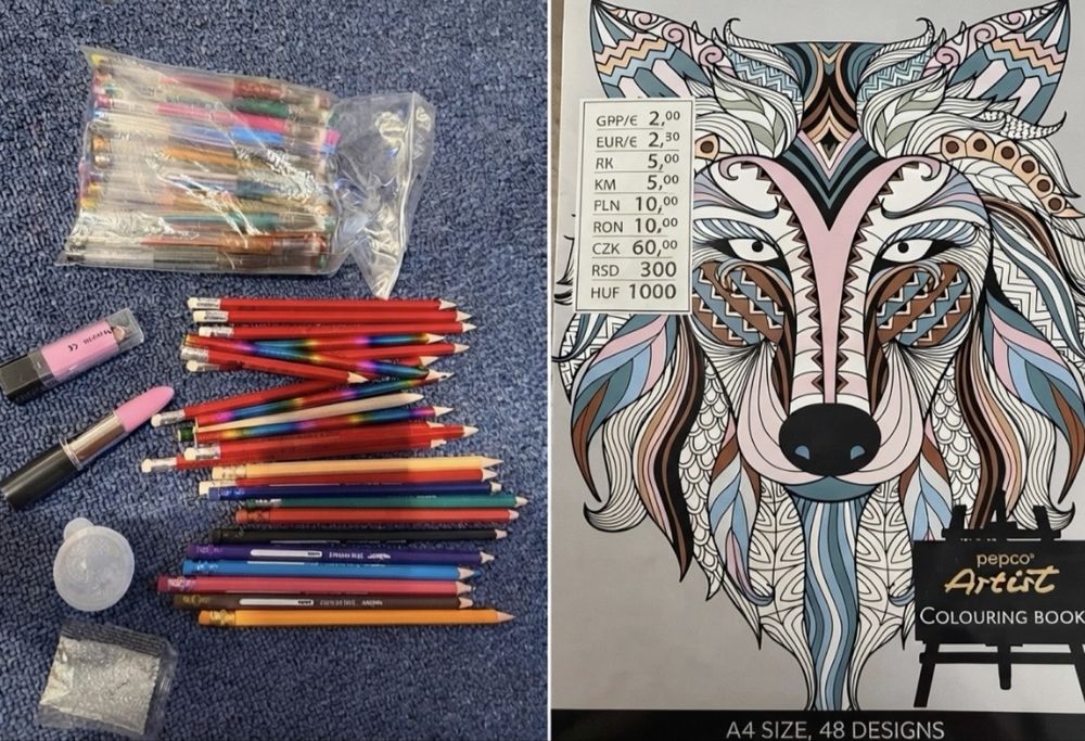 Creioane,culori,carte colorat