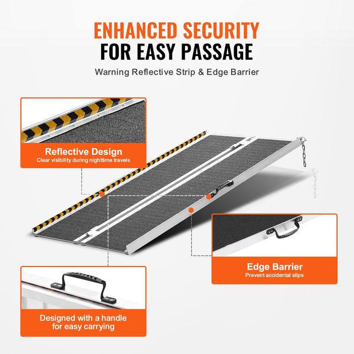 Rampa Pliabila Aluminiu Capacitate 362.9 kg 1219 mm