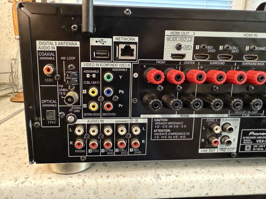 Pioneer VSX 933 Dolby Atmos Bluetooth Wi-Fi