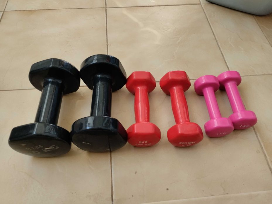 Дъмбели - 3 комплекта