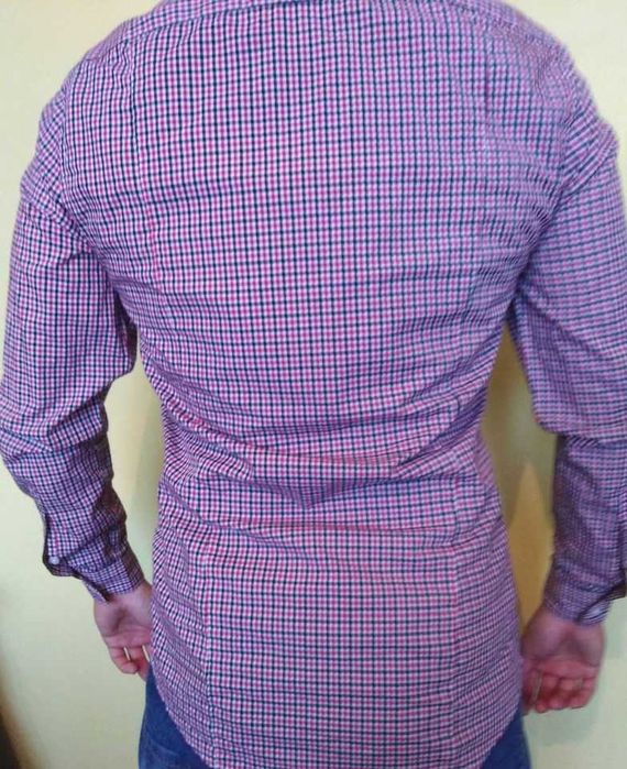 Мъжка риза H&M карирана размер S нова