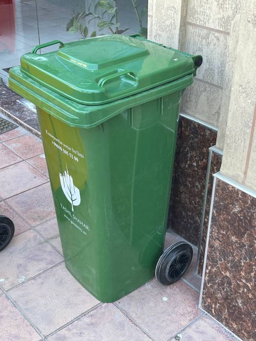 Chiqindi qutilari/Мусорные баки-120Л/240Л 4 цвета/4 rangda/avtomatik