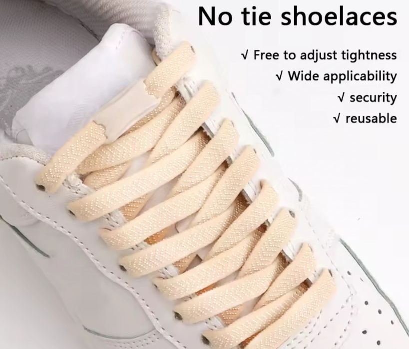 Различни цветове еластични връзки за обувки