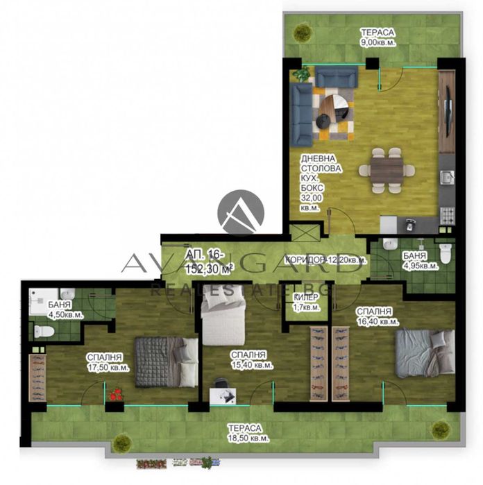Продава се Четиристаен апартамент в Пловдив, Христо Смирненски - 176 кв.м за 1245 €/кв.м - Снимка #1