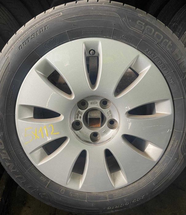 Jante aliaj Audi R16 cu anvelope de vara 205 60 R16 7Jx16H2 ET35