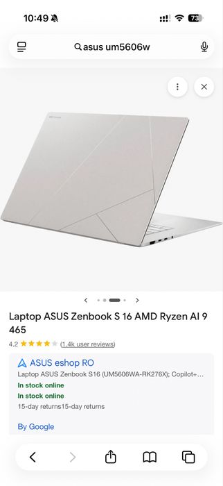 Asus zenbook s16