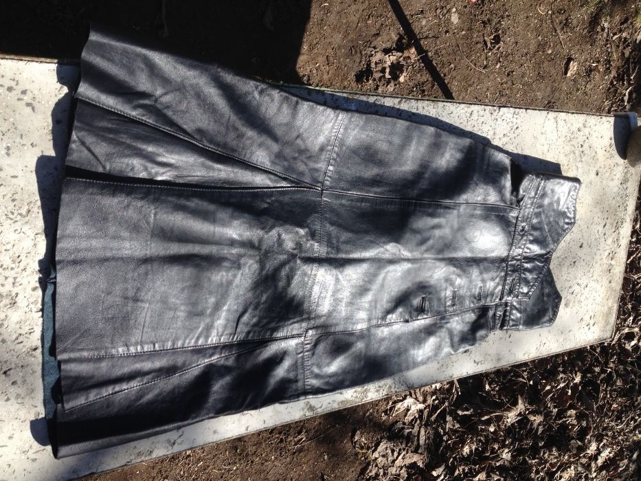 Кожена рокля S размер №34