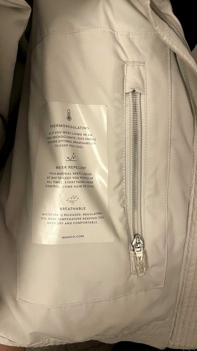 Mango - зимно сиво късо яке - М размер