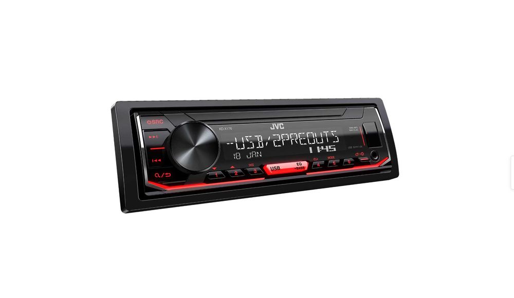 Receptor media digital JVC KDX176 1 DIN fara CD; USB (1A); AUX-in