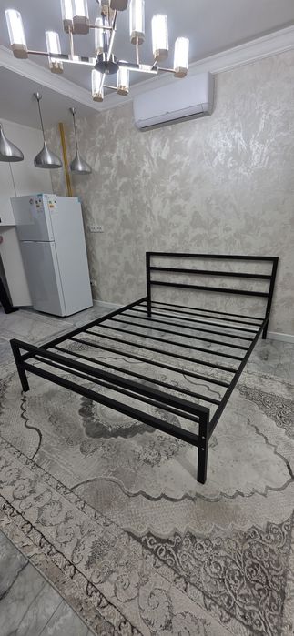 Модель: ARISTO  металлическая двуспальная кровать. TEMIR KRAVAT