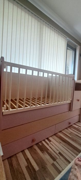 Детско легло с шкафове и две чекмеджета BERTONI