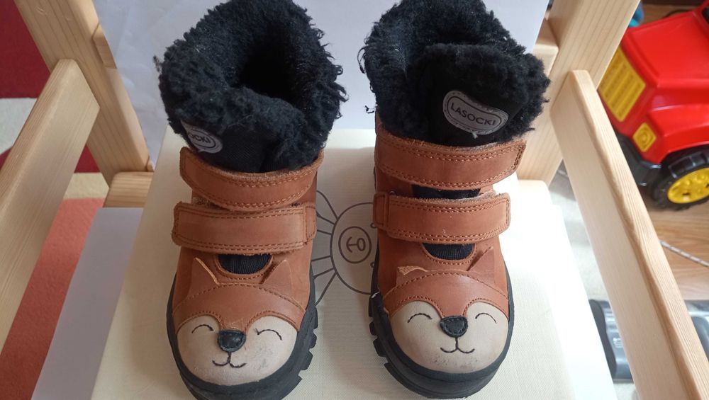 Бебешки ботуши / Детски ботуши Lasocki (кожа, непромокаеми, р. 25)