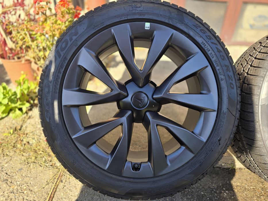 Jante Originale Tesla Model X 20" NOI Cyberstream Iarna TRANSP GRATUIT