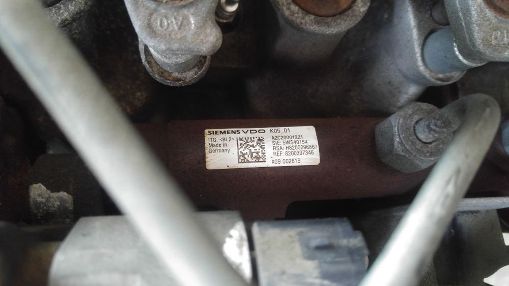 rampa injectoare 1.5 dci k9k renault megane 2 scenic 2 kangoo clio 3 8200296867