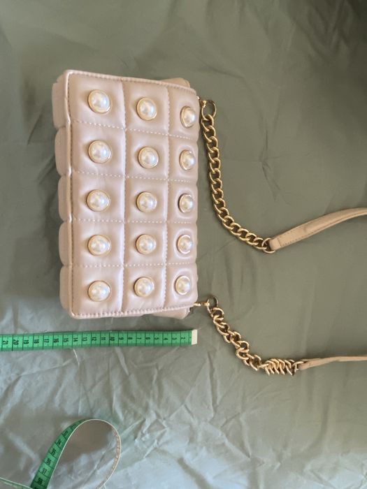 Бежова чанта Зара нова