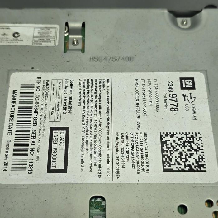 Unitate CD Player auto HIFI AUDIO Opel Mokka