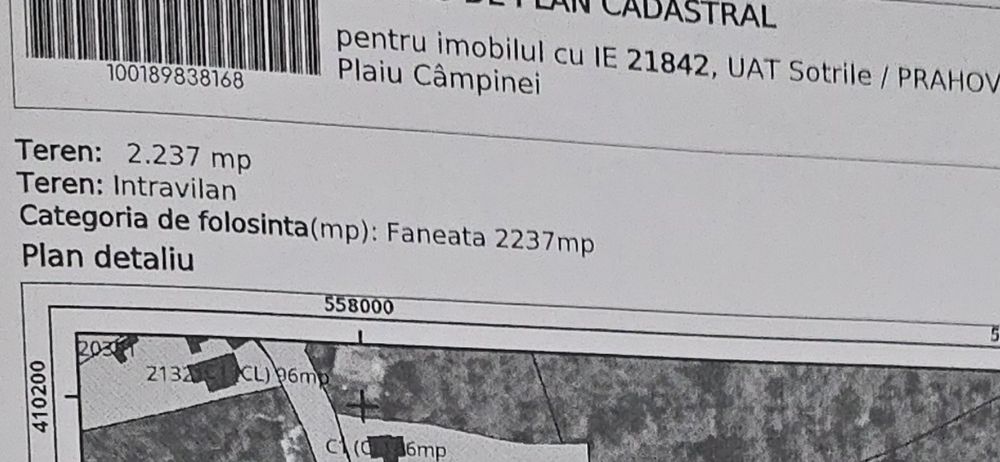 Vand/schimb garsoniera Ploiești  teren Sotrile 2237mp.