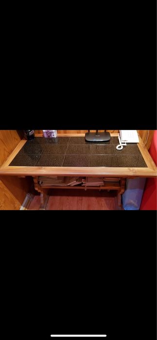 Masuta din stejar verde si negru&Masuta sticla negru pt. (living,hol).