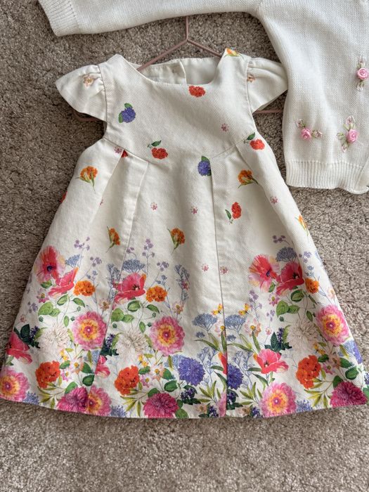 Rochiță + cardigan – set 3-6 luni