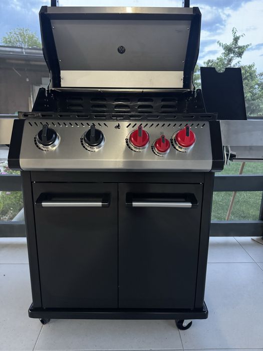 Grill  pe gaze inox