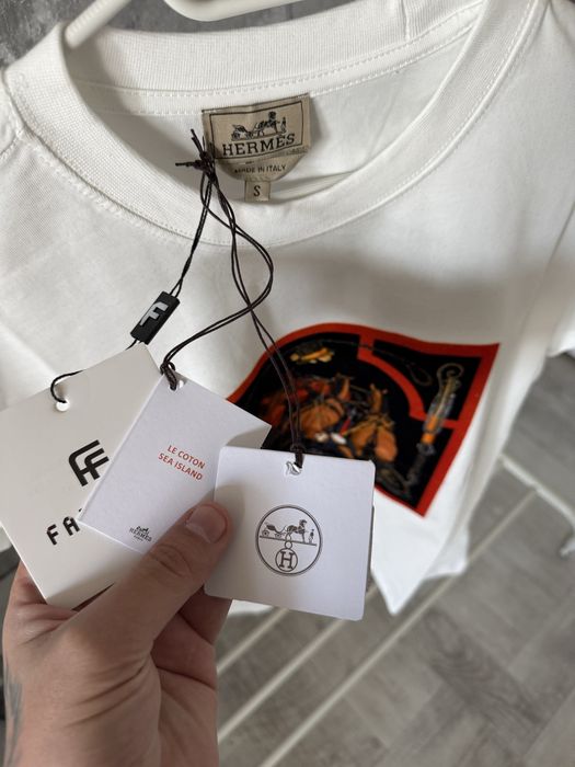 Tricou Hermes LV Off White D&G