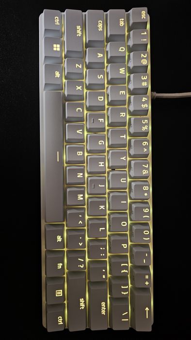 Механична клавиатура Razer - Huntsman Mini, Optical Red, Mercury