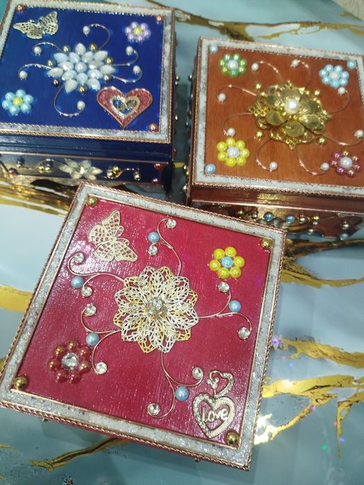 Подарок для женщин.Авторские шкатулки ручной работы