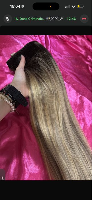 Extensii din păr natural flip in (cu fir transparent)